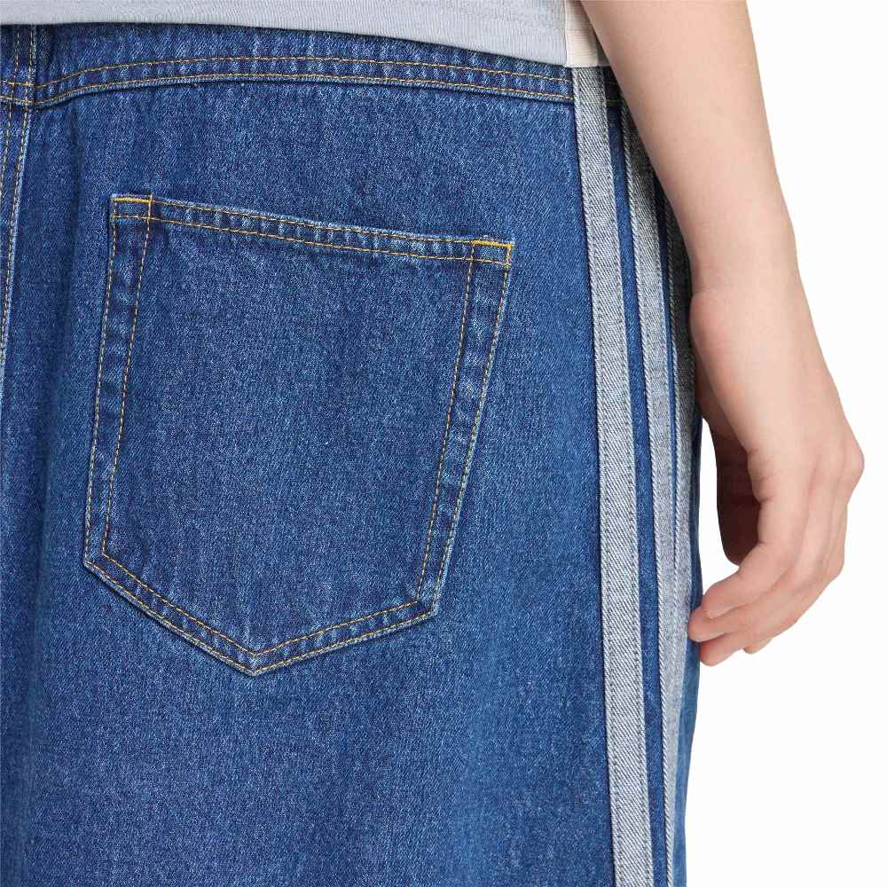 ADIDAS STADIUM WASHED DENIM LOOSE FIT SKIRT