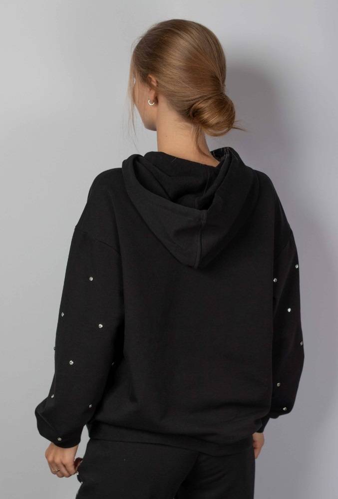 LIU JO STUDDED HOODIE