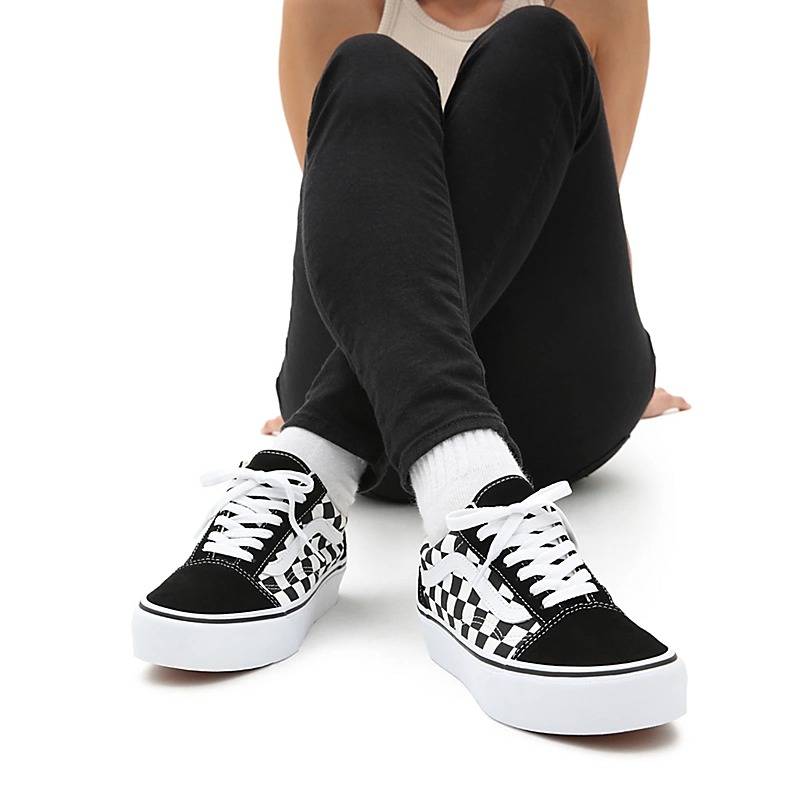 VANS CHECKERBOARD OLD SKOOL PLATFORM
