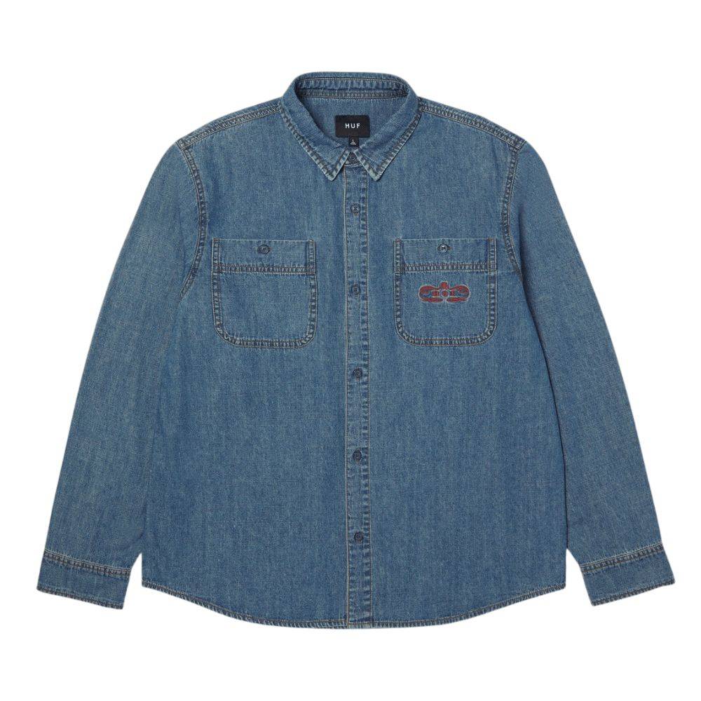 HUF WORLDWIDE CLOTHIERS DENIM SHIRT