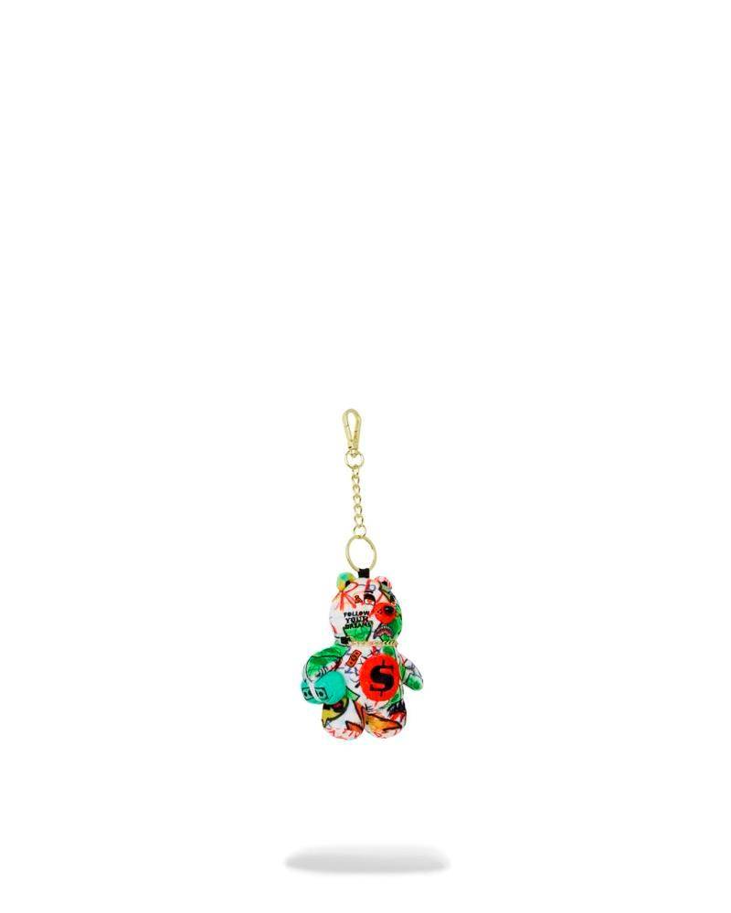 SPRAYGROUND DOODLE BEAR KEYCHAIN