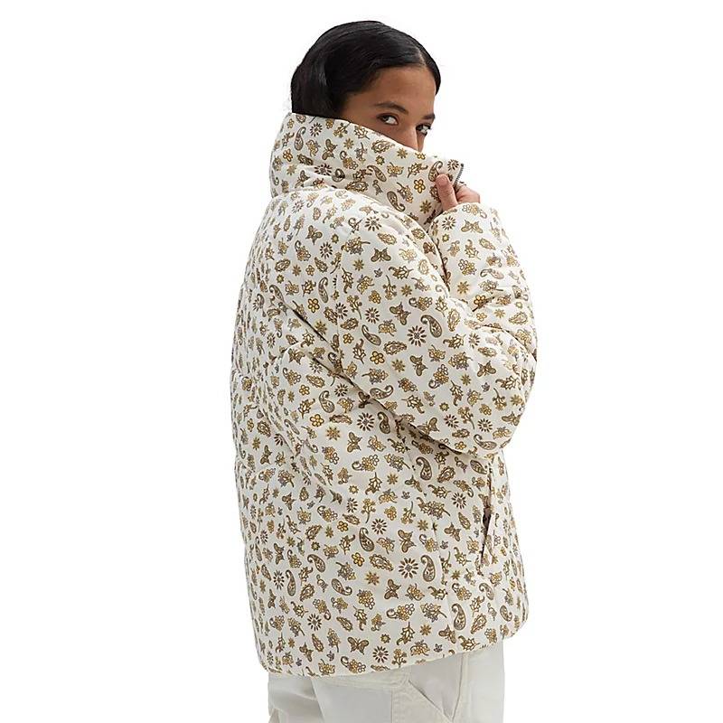 VANS WOMENS FOUNDRY PRINT PUFF JACKET