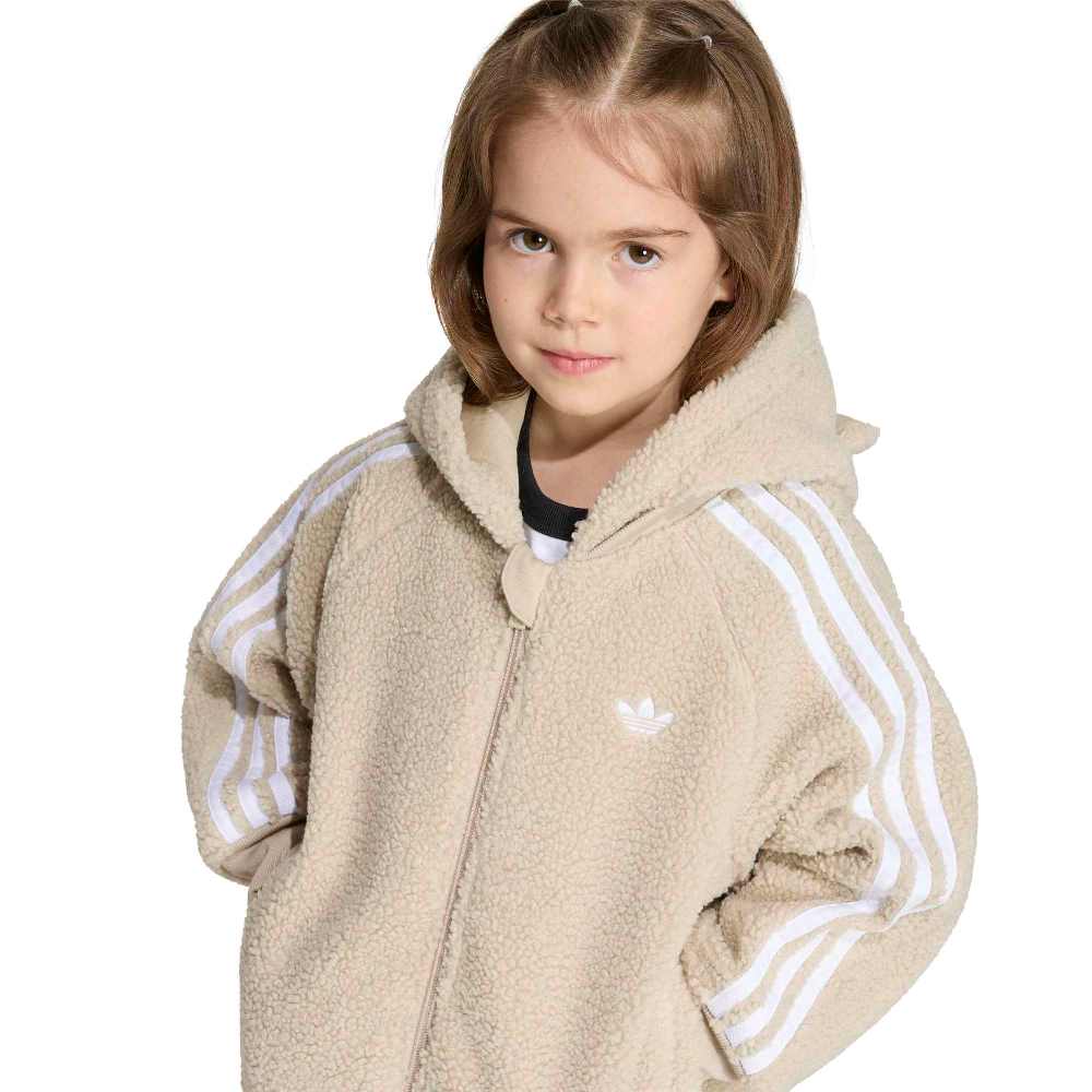 ADIDAS ORIGINALS LITTLE GIRLS CARE BEARS SST TEDDY FLEECE HOODED TT