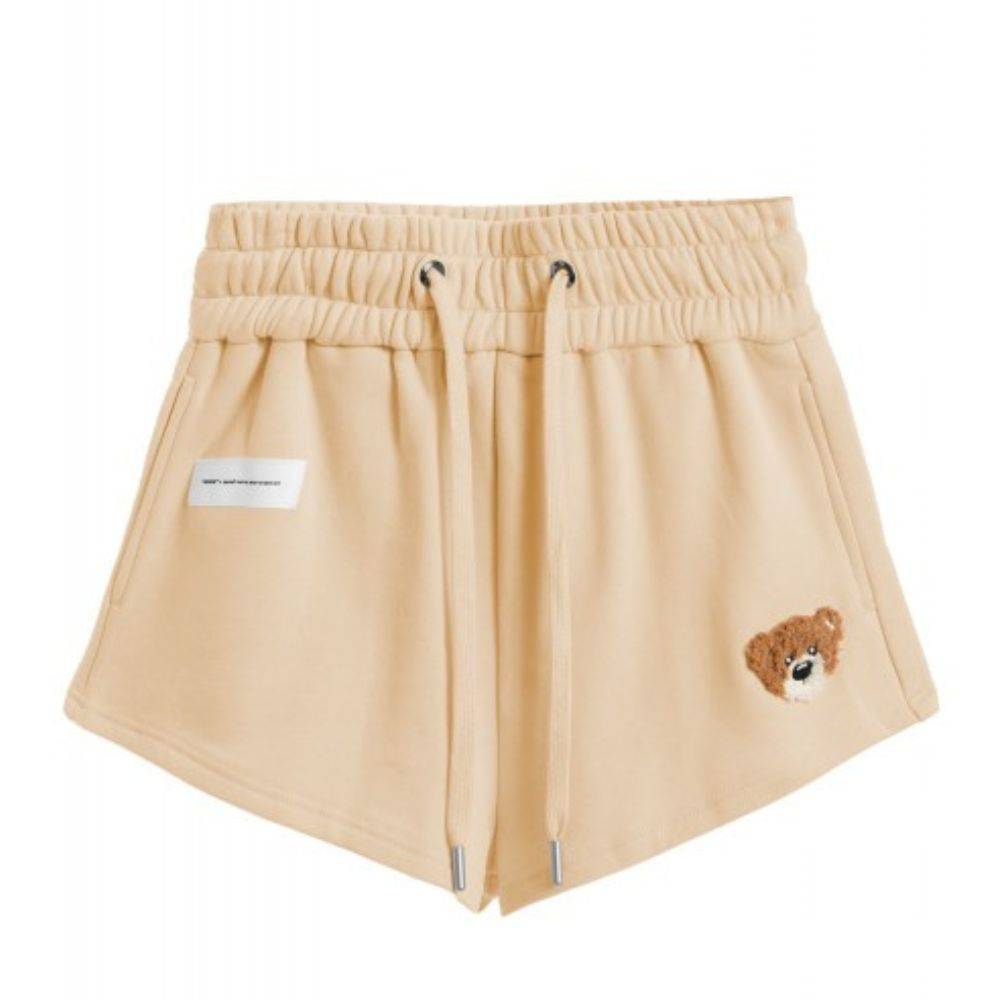 MWM TEDDY BEAR FLOCK PATCH REGULAR FIT SHORTS WOMEN