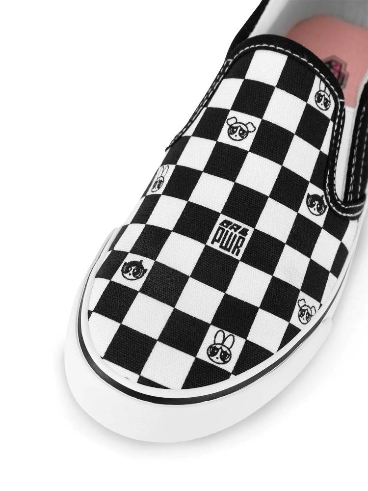 VANS TODDLER SLIP-ON GEO CHECK SHOES (1-4 YEARS)