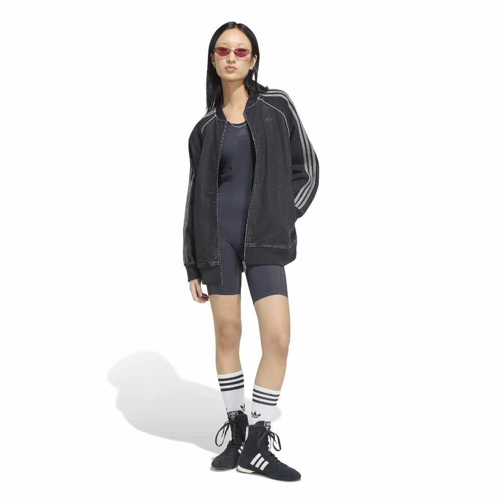 ADIDAS ORIGINALS SST OVERSIZED DENIM TRACKTOP