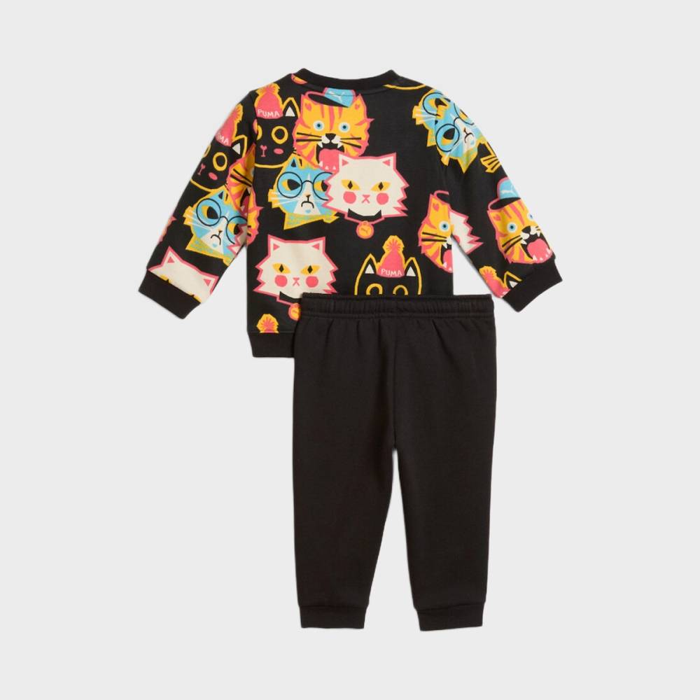 PUMA MINICATS MOODY CAT AOP CREW SET INF