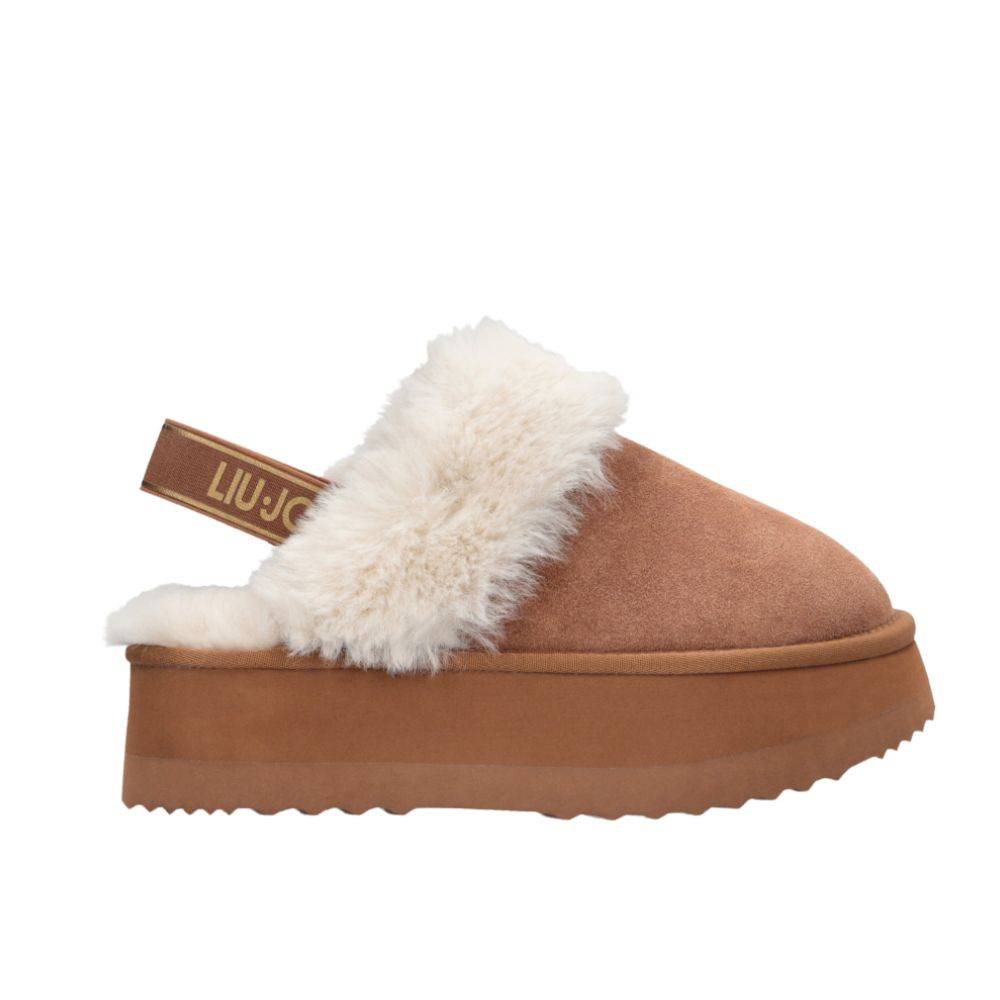 LIU JO JANE - SUEDE PLATFORM MULES