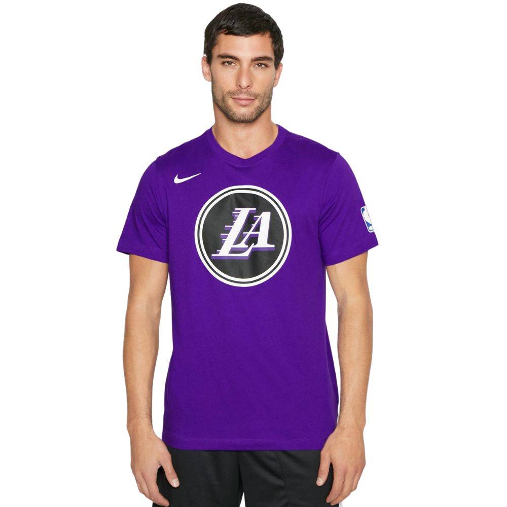 NIKE NBA LOS ANGELES LAKERS CITY EDITION WARMUP TEE