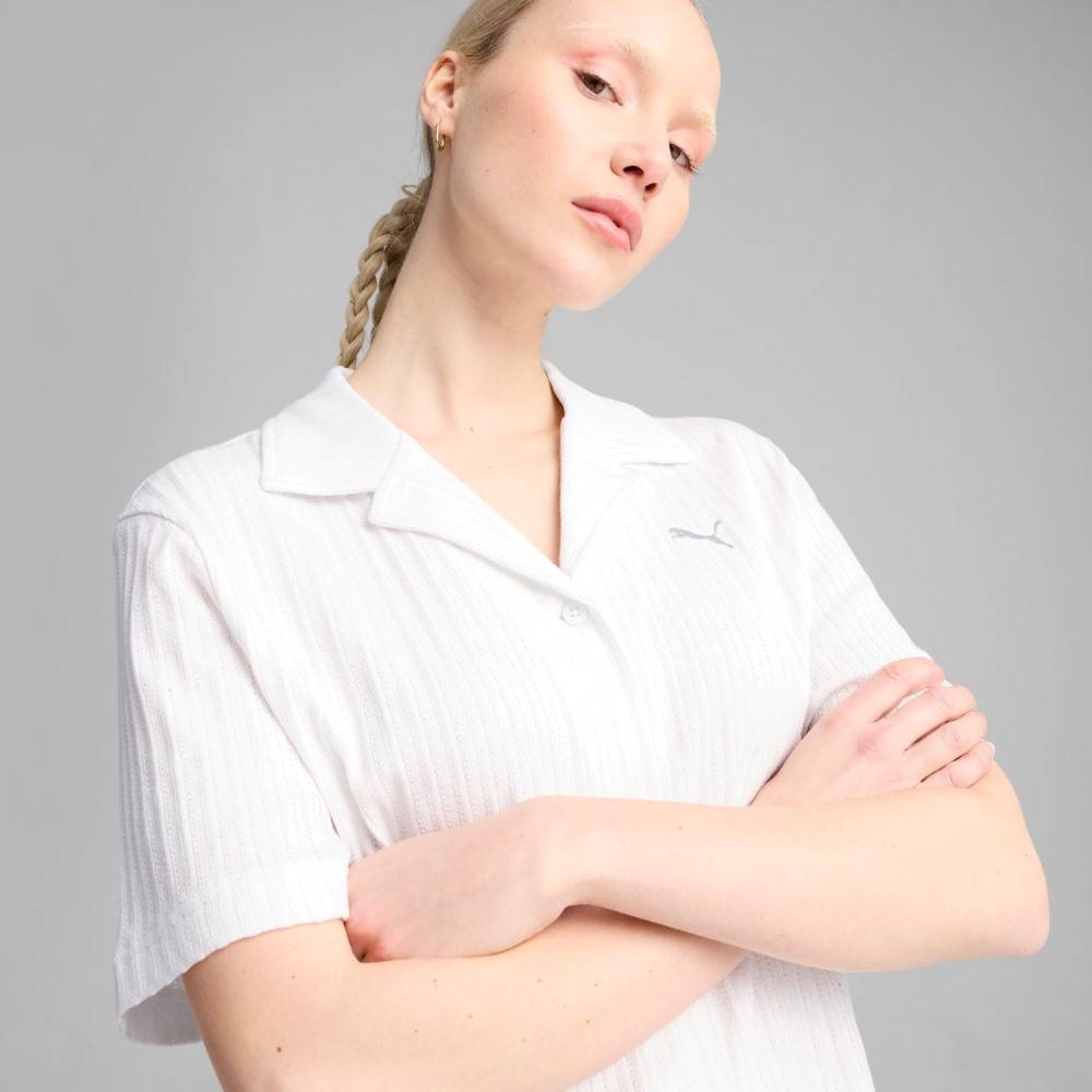 PUMA WARDROBE ESS SHIRT POINTELLE