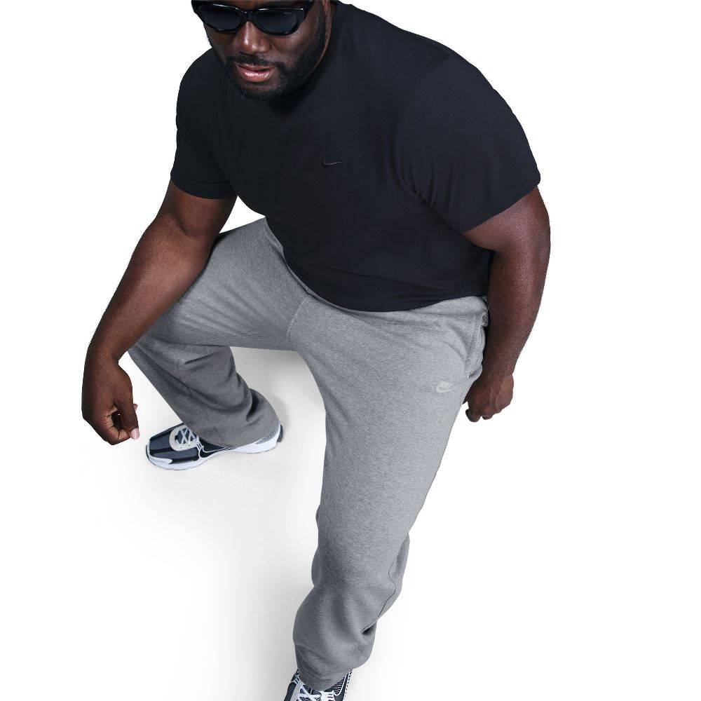 NIKE CLUB BRUSHED OPEN HEM TROUSERS