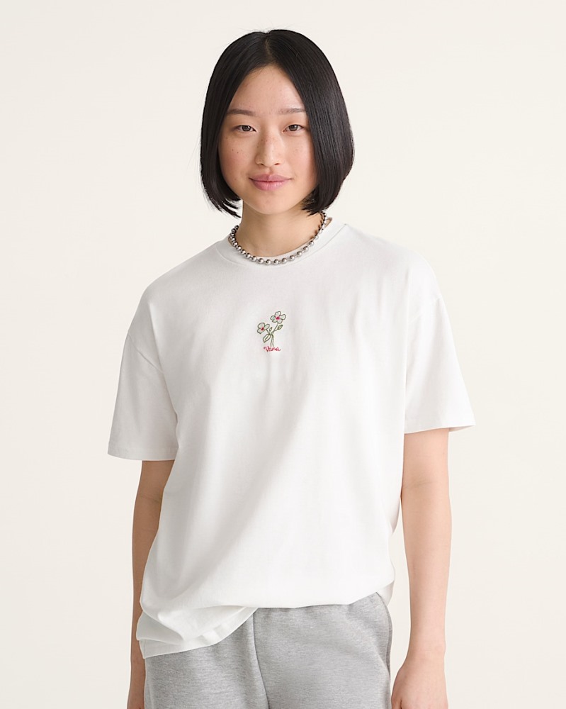 VANS HAND DRAWN FLORAL SS TEE W
