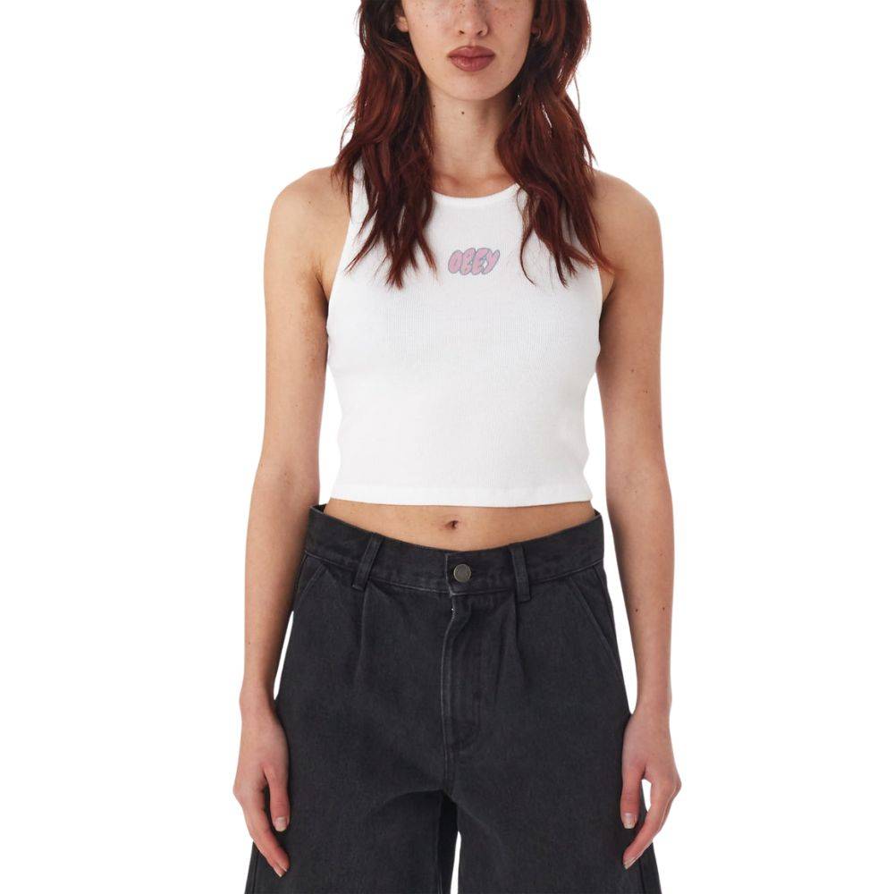 OBEY BUBBLE TYPE RIB MEGAN TANK