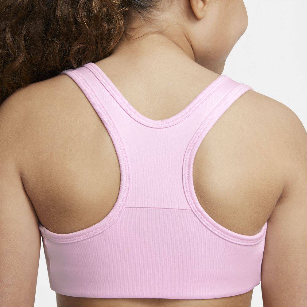 NIKE GIRLS DRI-FIT SWOOSH FUTURA SPORTS BRA