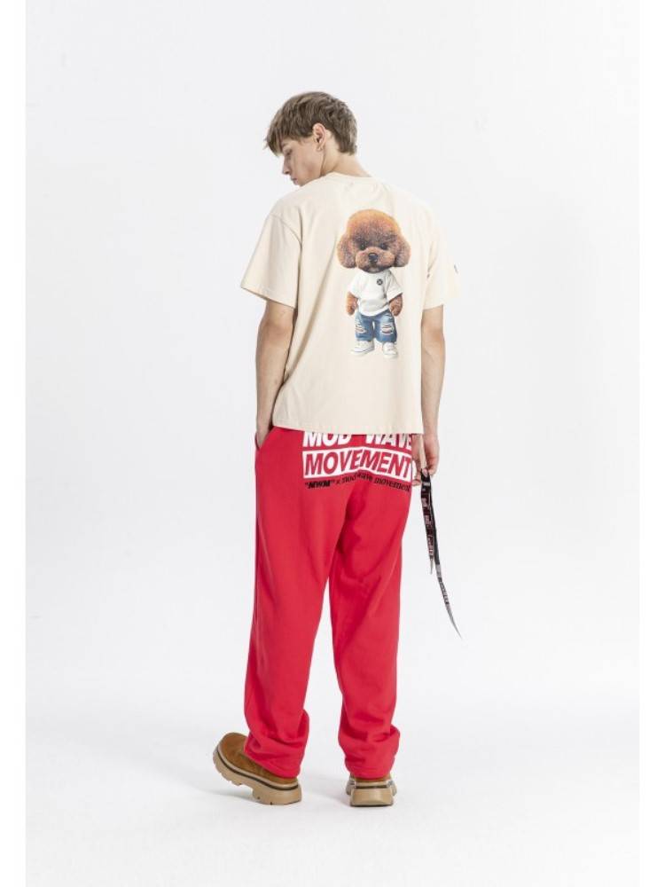 MWM TEDDY BEAR STREETWEAR DOG PRINT REGULAR FIT TEE