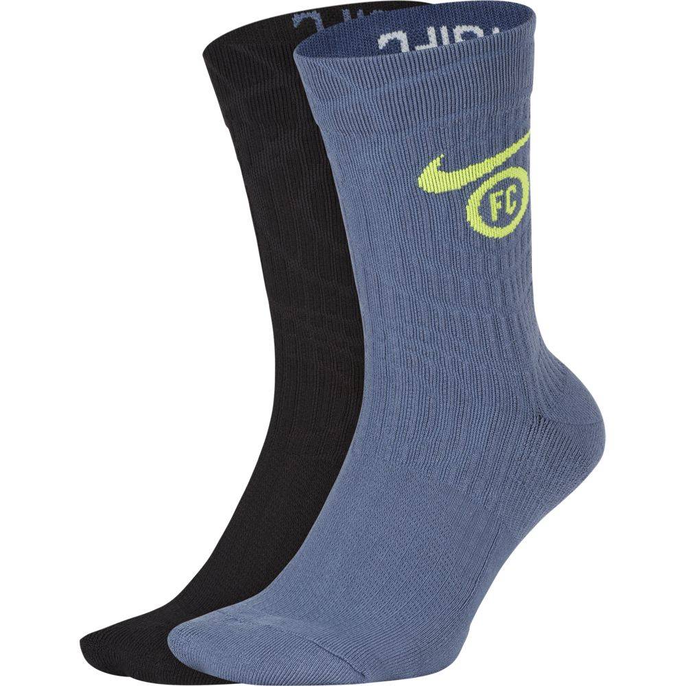 NIKE FC ESSENTIALS 2-PAIRS CREW SOCKS