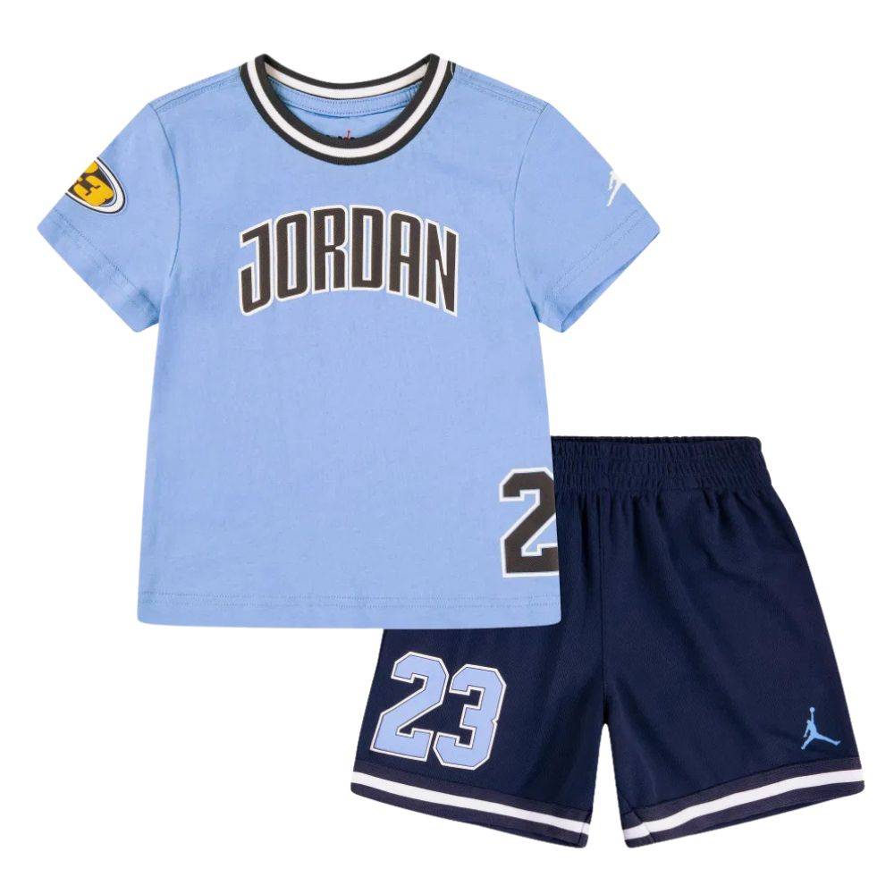 NIKE JORDAN LITTLE BOYS PLAY-OFF MESH SHORT SET