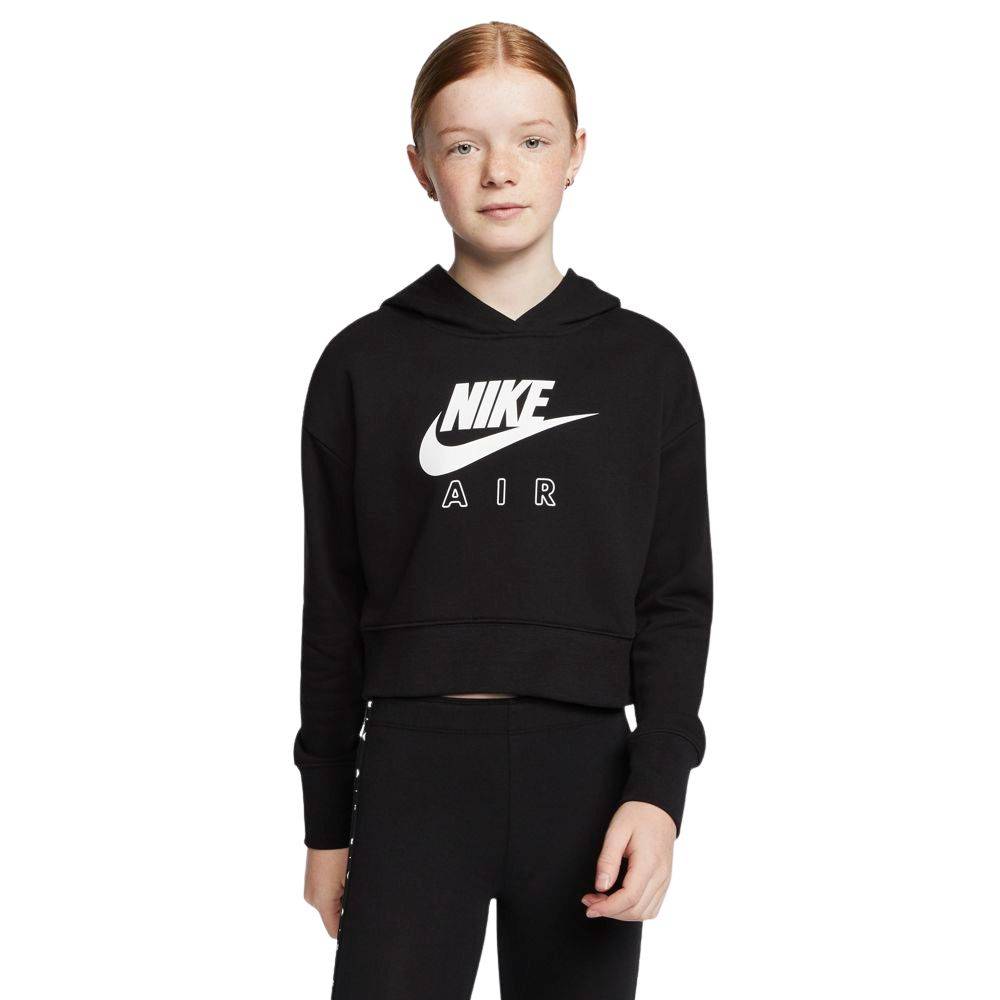 NIKE GIRLS AIR CROPPED FT HOODIE