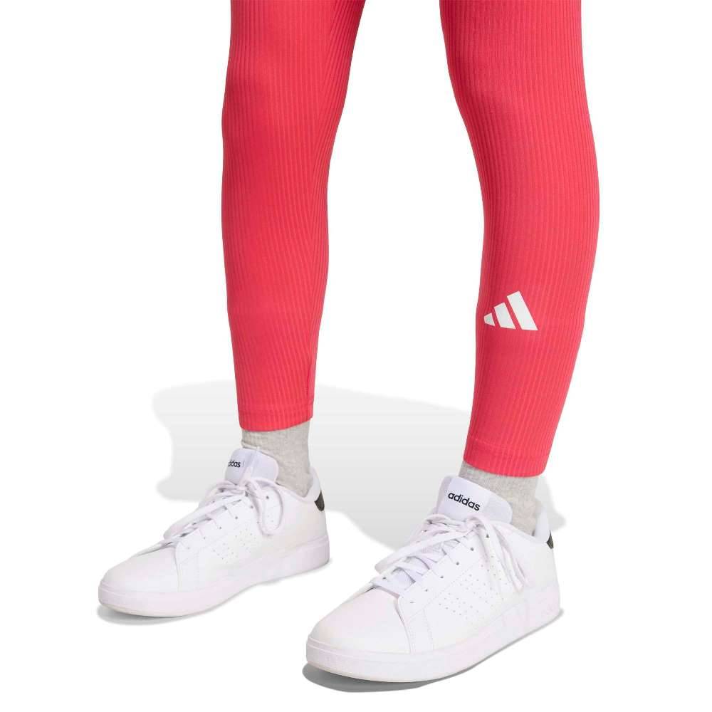 ADIDAS GIRLS SPORT SEASONALS COLLEGIATE TYPOGRAPHY LEGGINGS