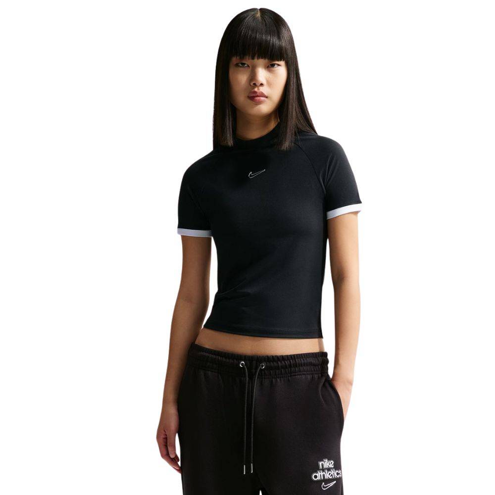 NIKE WOMENS FITTED SHORT-SLEEVE TOP