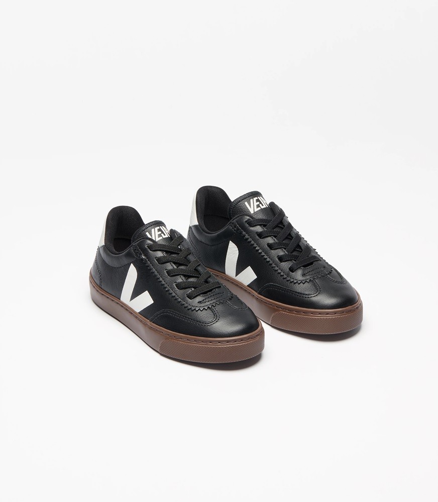 VEJA VOLLEY ELASTIC LACES LEATHER INFANT