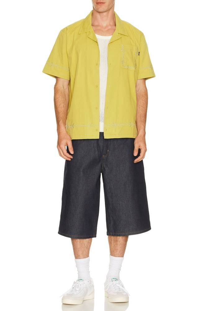 HUF PINSTRIPE EMB S/S RESORT SHIRT