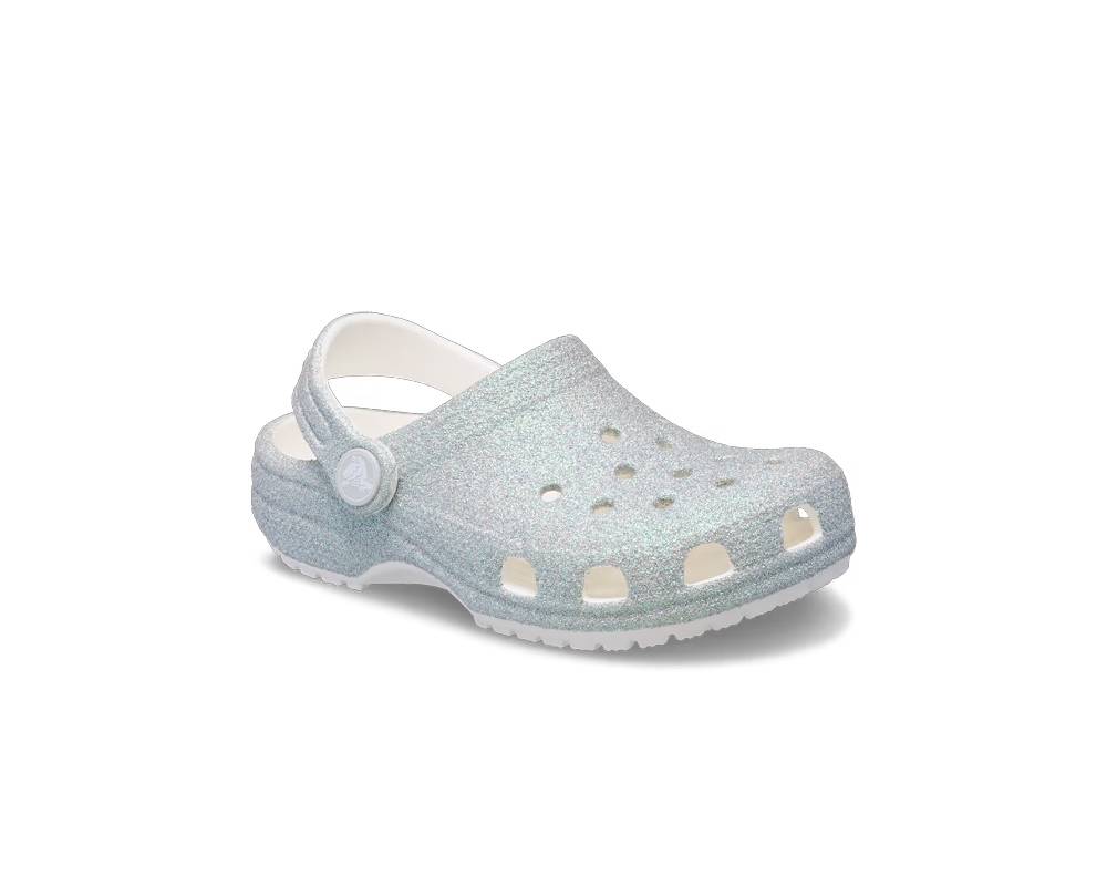 CROCS CLASSIC IRIDESCENT GLITTER TODDLER CLOG