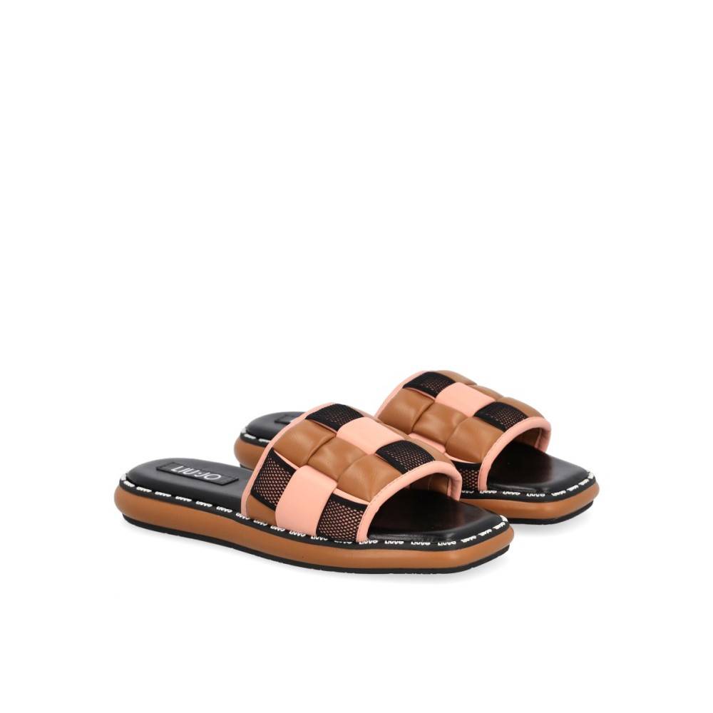 LIU JO AMELIA BOLD SANDAL WITH WOVEN STRAP