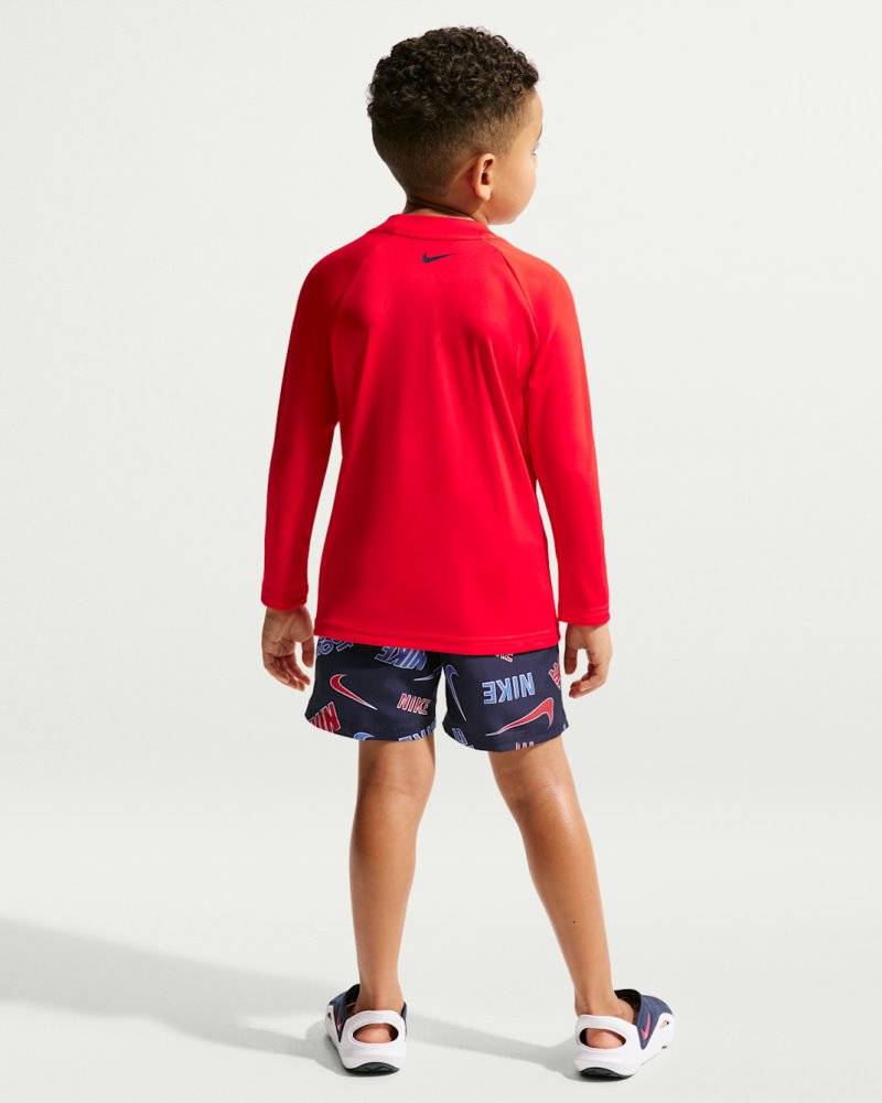NIKE SWIM SET LITTLE BOYS LONG SLEEVE TOP & SHORT 2 PIECE SET