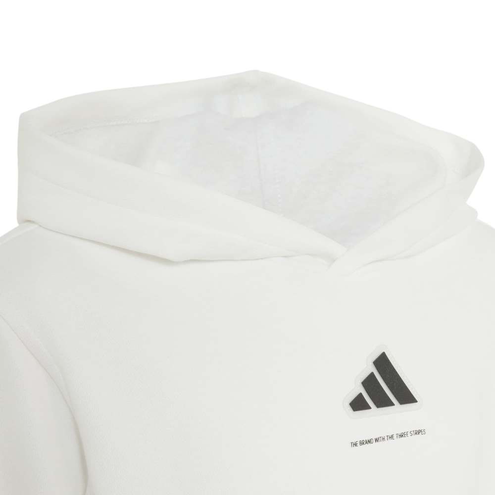ADIDAS BOYS SLOGAN FLEECE HOODIE