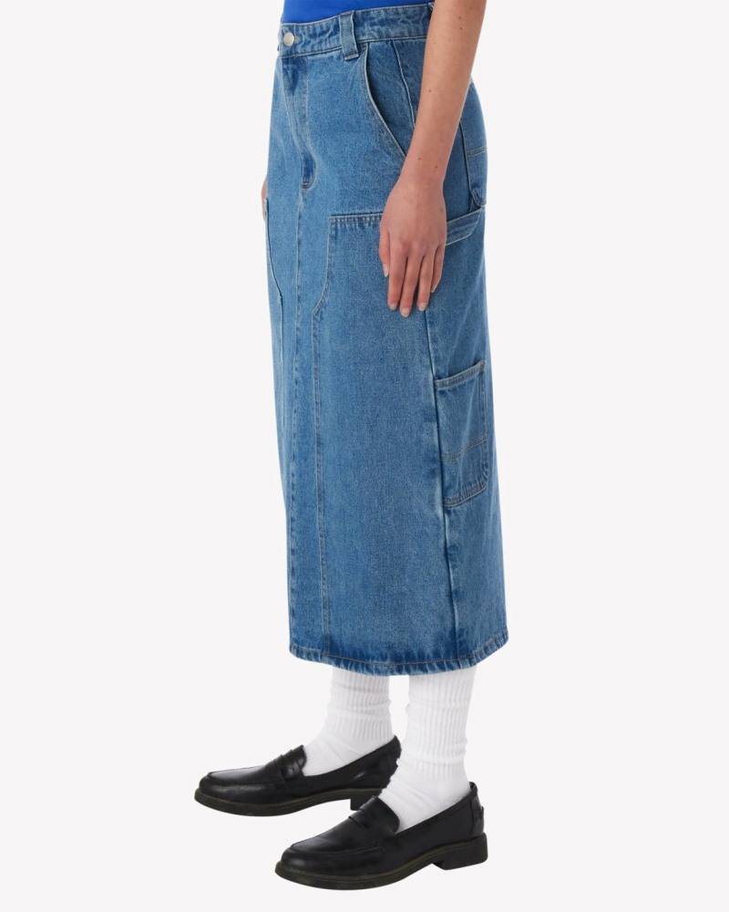 OBEY PAINTER S MIDI SKIRT