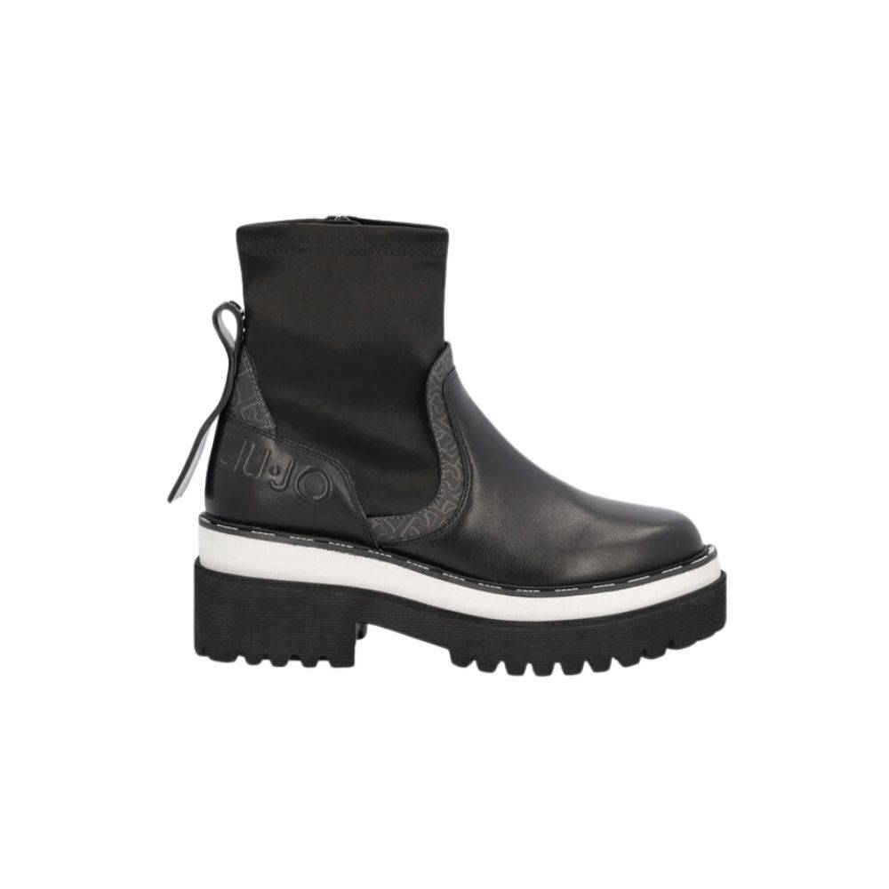 LIU JO PURPLE 05 ANKLE BOOTS WITH TRACK SOLE