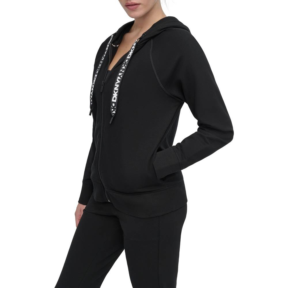 DKNY LOGO DRAWSTRING PERFORMANCE HOODIE