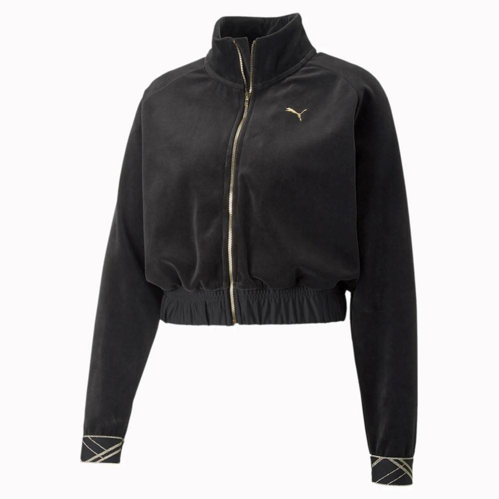 PUMA DECO GLAM VELOUR ULL-ZIP JACKET