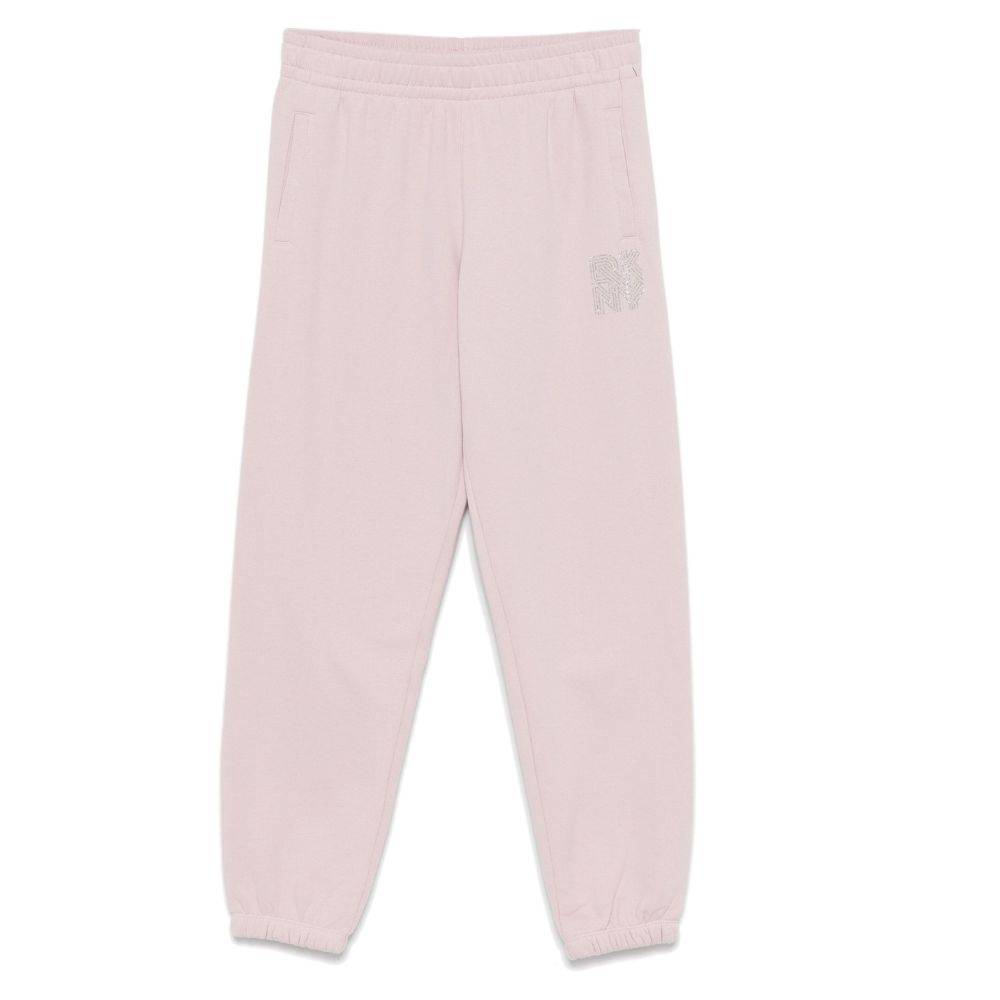 DKNY RHINESTONE LOGO HIGH WAIST JOGGER