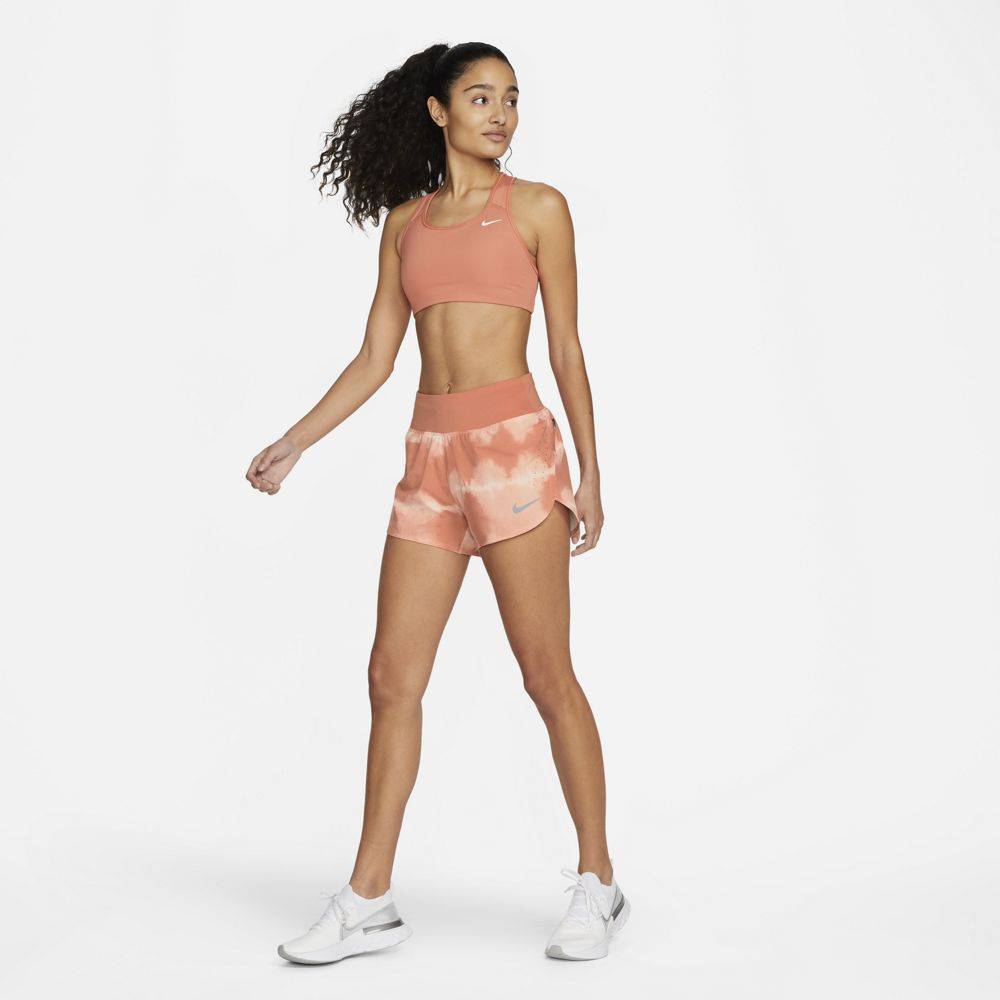 NIKE DRI-FIT ECLIPSE MID-RISE PRINTED WOMENS SHORT