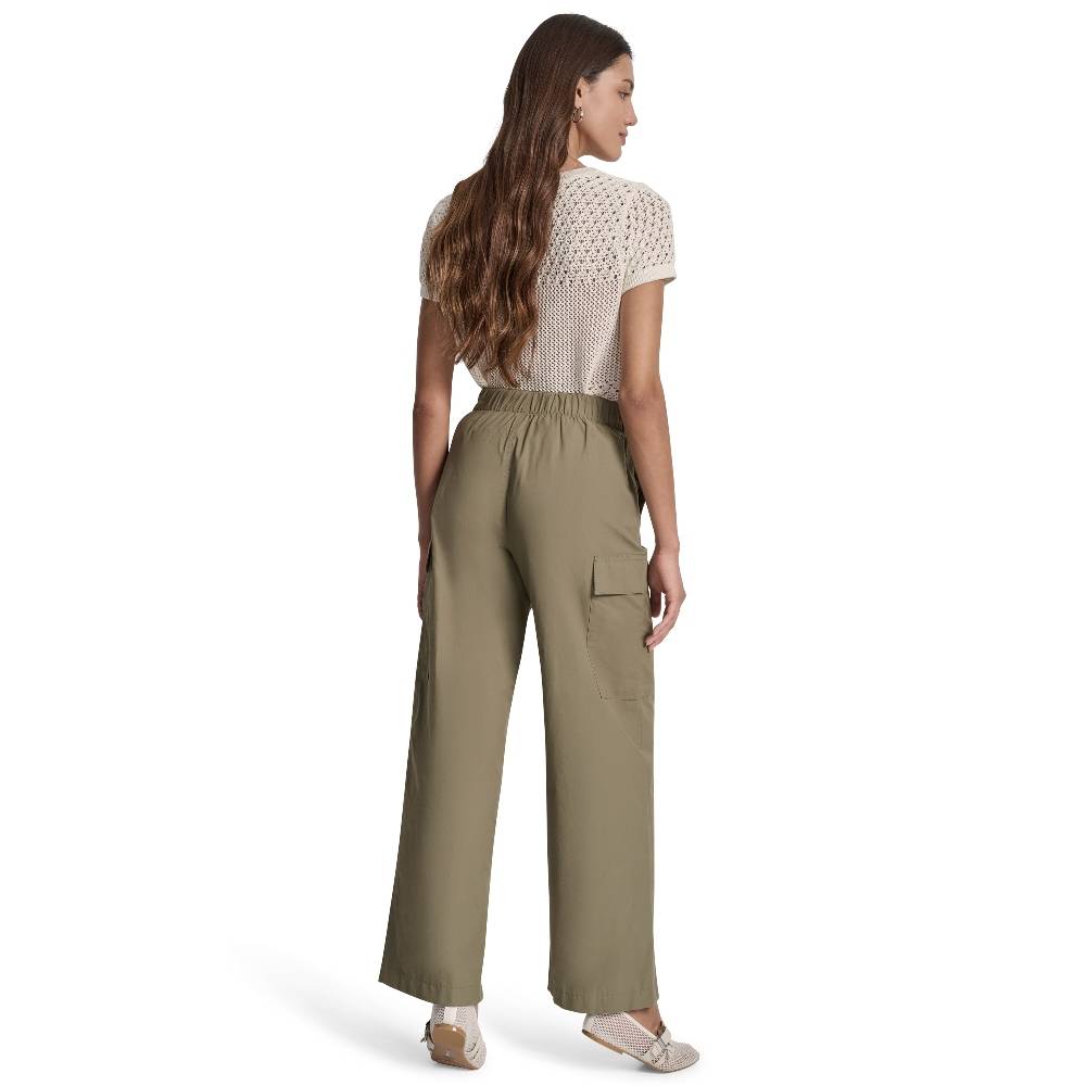 DKNY HIGH-RISE STRAIGHT-LEG CARGO PANT