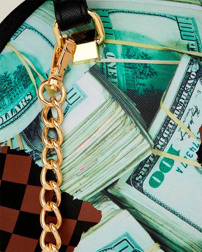 SPRAYGROUND MONEY BANKS GLOBE HANDBAG