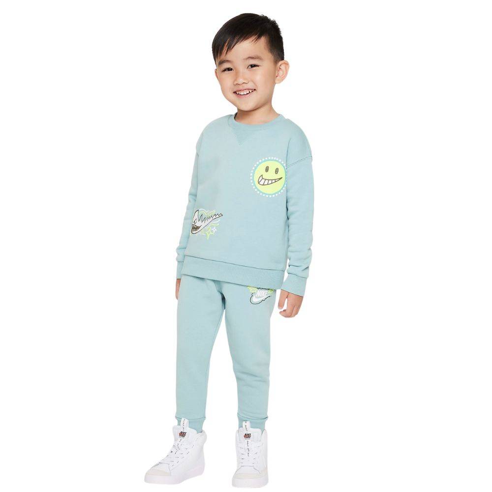 NIKE INFANT BOYS NSW ART OF PLAY FLEECE CREW SET