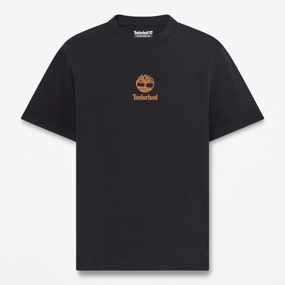TIMBERLAND PRINT STACK LOGO SHORT SLEEVE TEE