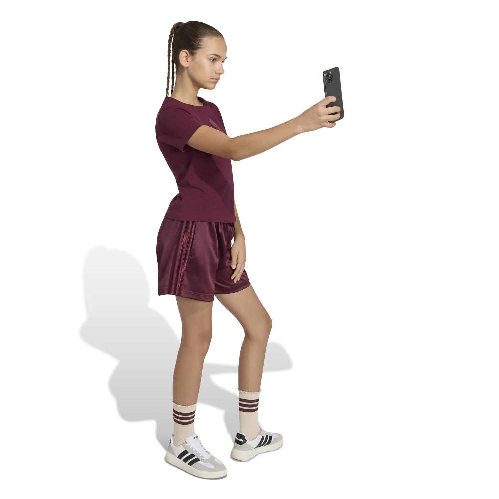 ADIDAS GIRLS SATIN T-SHIRT