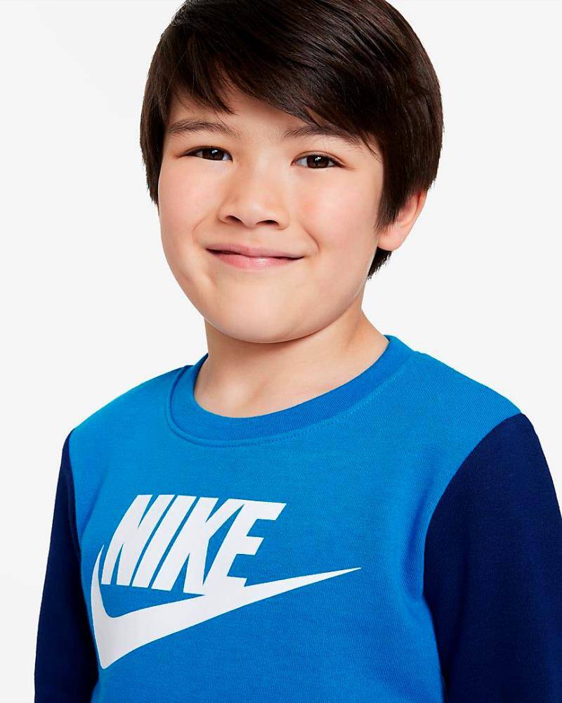 NIKE LITTLE KIDS ELEVATED TRIMS CREW SET