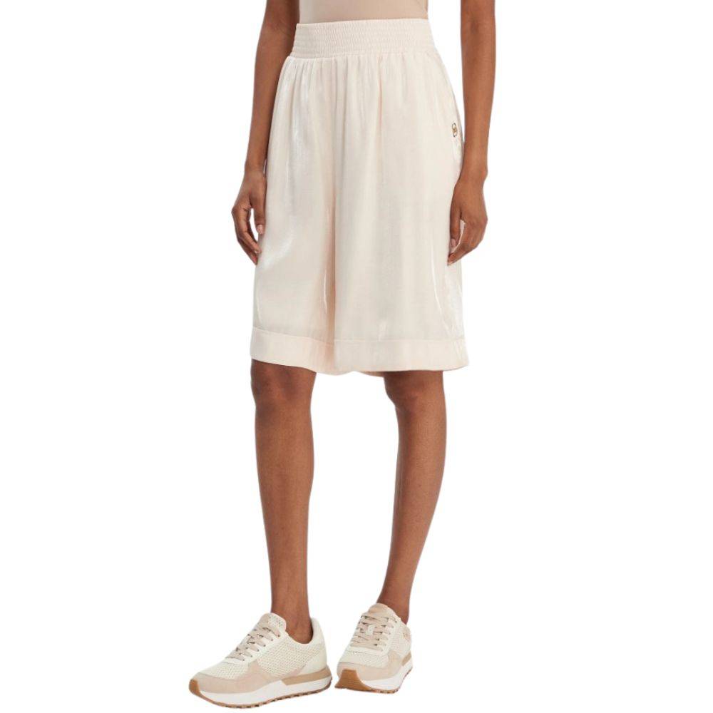 LIU JO LAMINATED FABRIC BERMUDA SHORTS