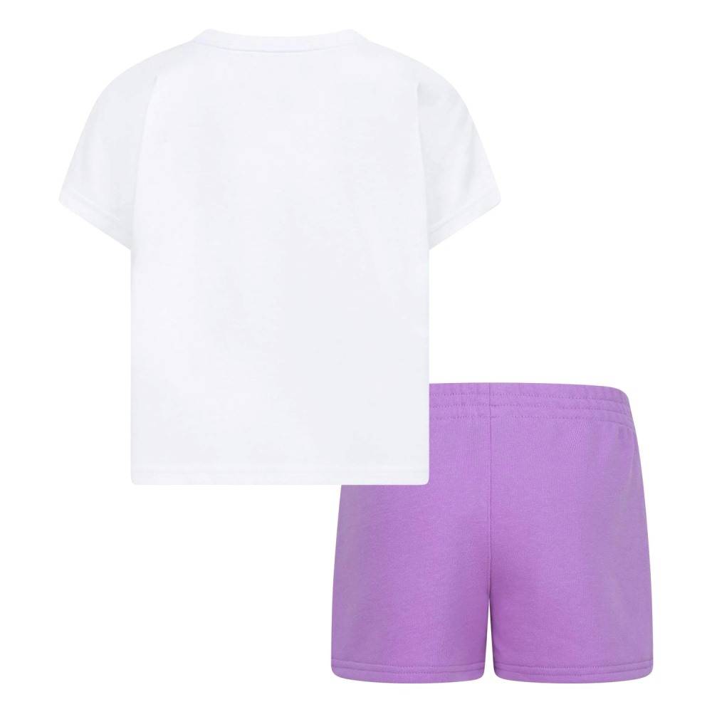 CONVERSE LITTLE GIRLS FLORAL TEE & SHORT SET