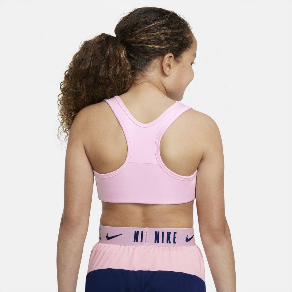 NIKE GIRLS DRI-FIT SWOOSH FUTURA SPORTS BRA