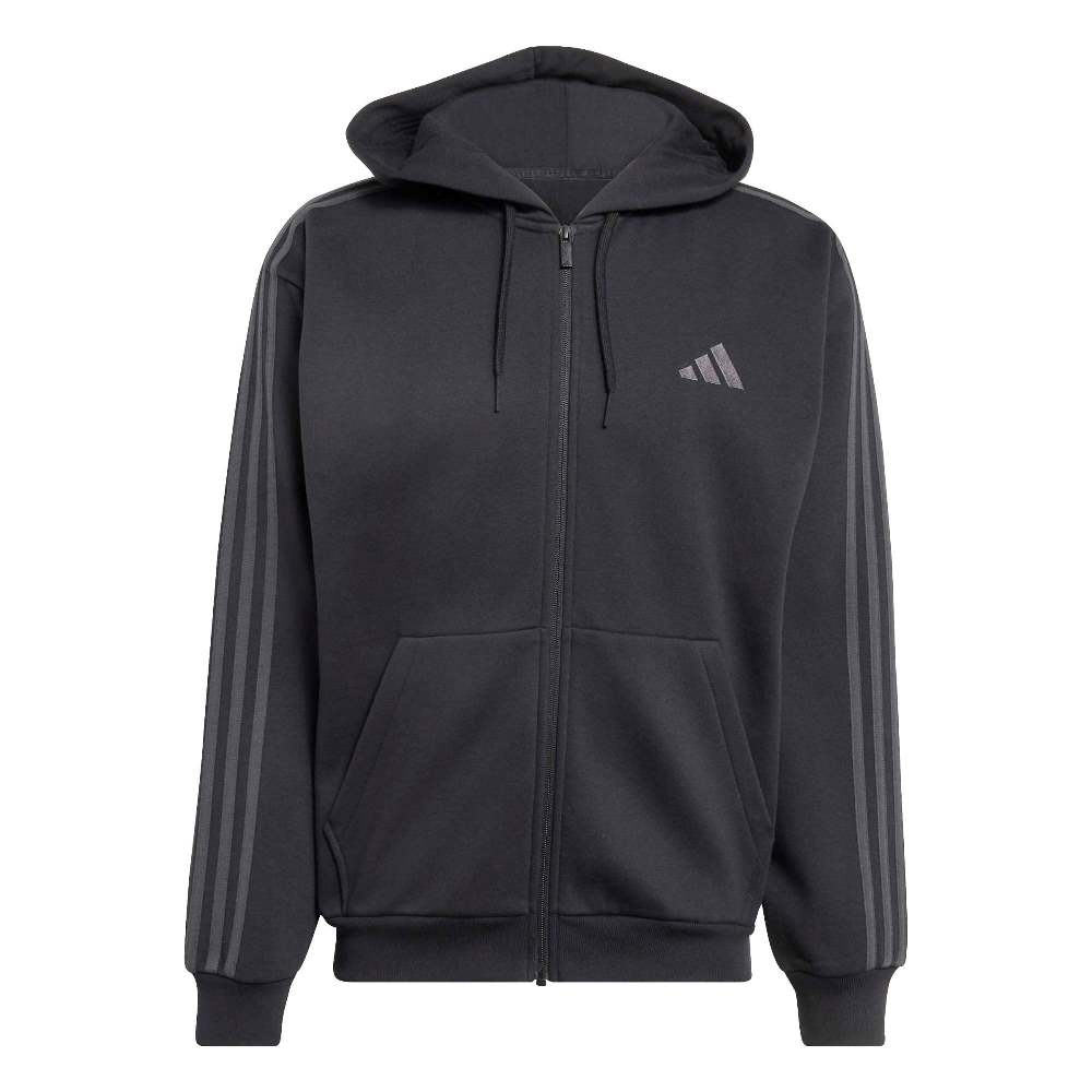ADIDAS M ESSENTIALS 3-STRIPES FLEECE FULL-ZIP HOODIE