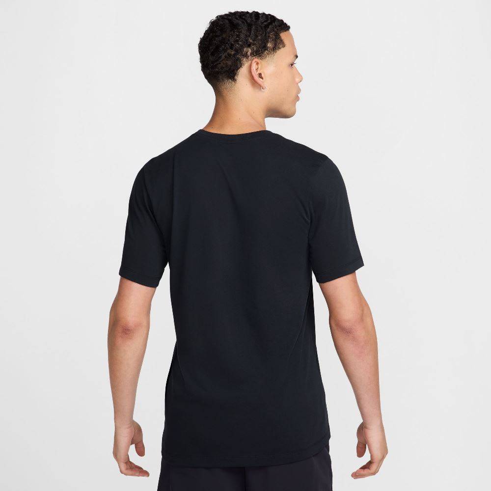 NIKE DRI-FIT FITNESS HYBRID-PRINT TEE