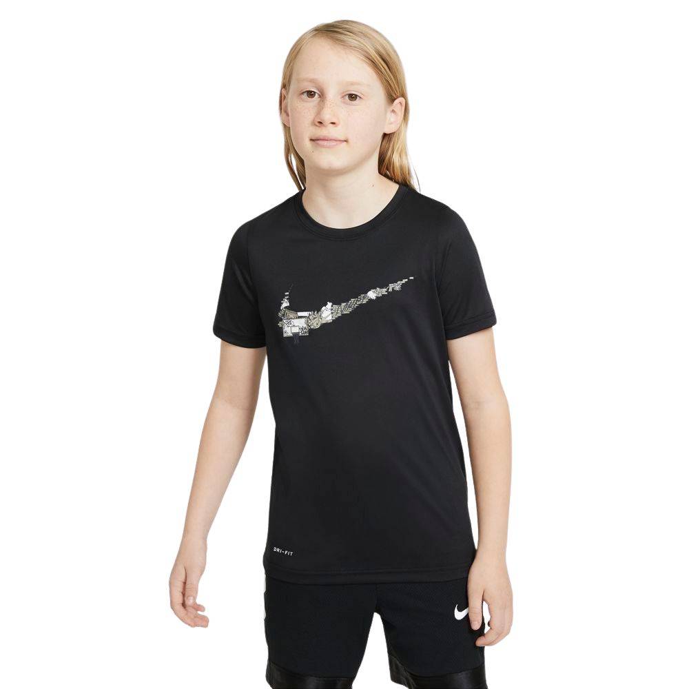 NIKE BOYS DRI-FIT BASKETBALL SWOOSH TEE