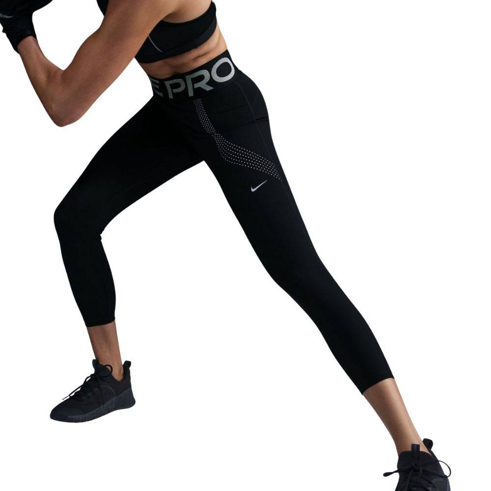 NIKE PRO WOMENS DRI-FIT HYBRID 7/8 LEGGGINGS