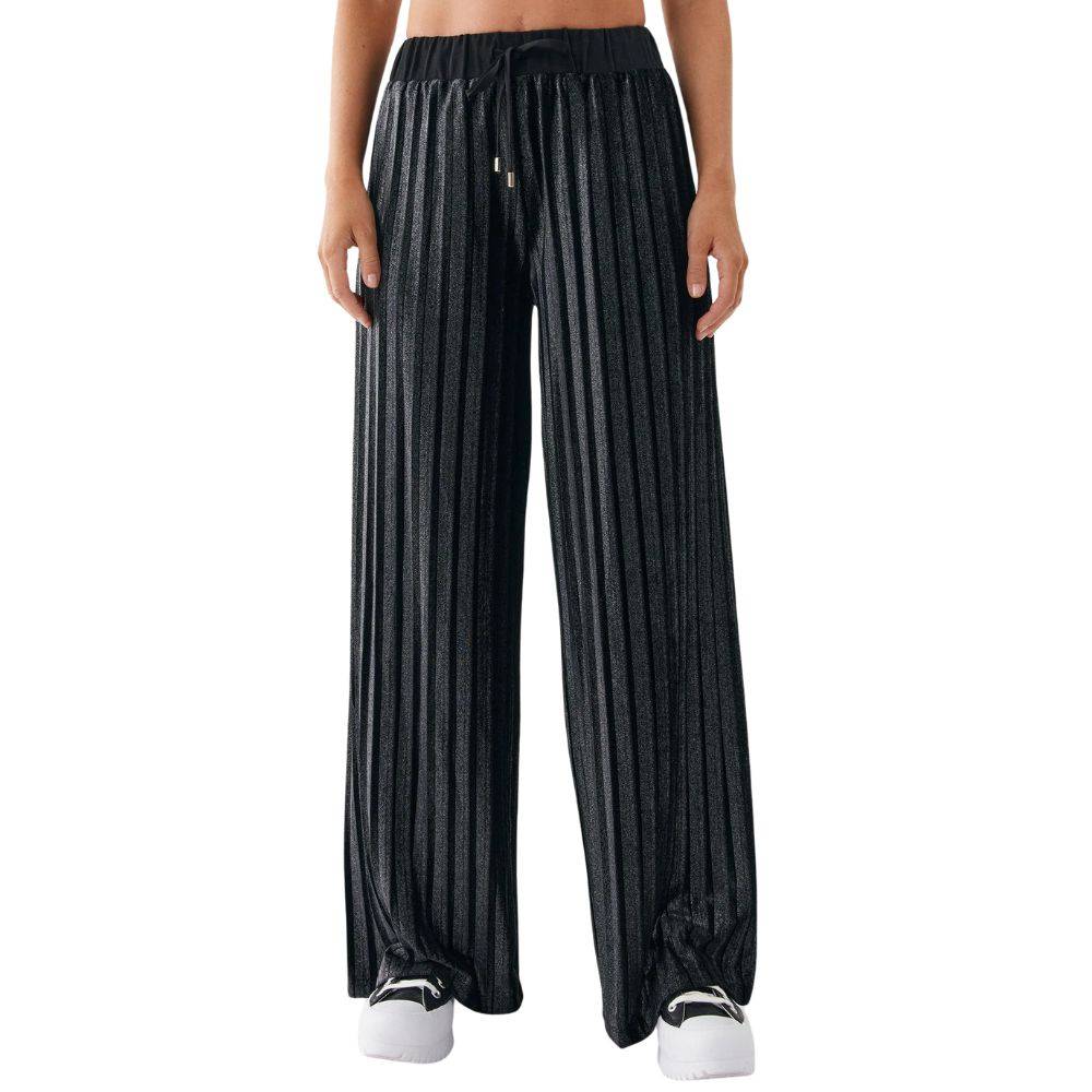 LIU JO CHENILLE PLEATED TROUSERS